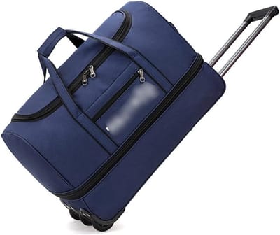 Reis Duffle Bag - Rolkoffer Tas - Weekend Trip - Waterafstotend Oxford - 62 cm - Blauw