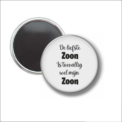 Button Met Magneet 58 MM - De Liefste Zoon Is Toevalig Wel Mijn Zoon - NIET VOOR KLEDING