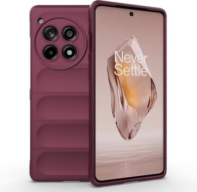 Coverup Hoesje - Geschikt voor OnePlus 12R Hoesje - Coverup Hands-On Rugged Back Cover - Bordeaux