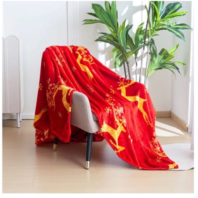 Kerst deken - Plaid - 200 cm x 220 cm - kerstdeken - Winter Plaid - Kerst - Kerstplaid - Winterafbeeldingen - Kerstmis - Microvezel deken - Super zacht - ideaal cadeau - Kerstdesign - nieuw jaar - grote maat - Sinterklaas - feestelijke sfeer KFB-18