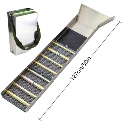 Opvouwbare Sluiskast - Goudzoekapparatuur - Goudwinning Baggeren - Compact Opvouwbaar Ontwerp - 40x26x15 cm