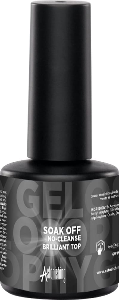 Astonishing Gelosophy Soak Off No-Cleanse Brilliant Top - 7ml