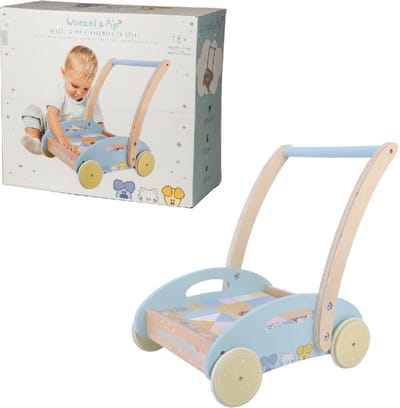 Rubo Toys Woezel en Pip Baby Block Cart Walker