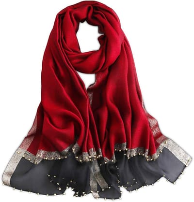 Elegante Lente Zijde Chiffon Sjaal voor Dames met Tulle Beading, Zonbescherming en Mode Accessoire voor Elke Gelegenheid