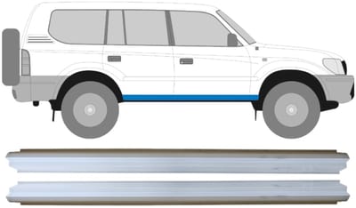 Reparatie dorpel voor Toyota Land Cruiser J90 1996-2002 / Links + Rechts / Set