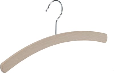 De Kledinghanger Gigant - Kledinghanger - Kinderen - 1501-34 - 50 Stuks - Blousehanger - Shirthanger - Beukenhout - Naturel Ongelakt - 34 cm - Kleerhanger - Kinderhanger (1501_0/34_59_R/50)