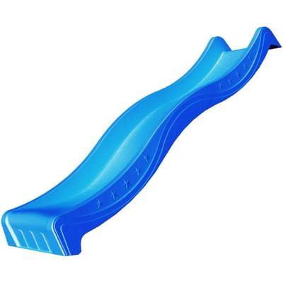 Intergard glijbaan blauw voor houten speeltoestellen 1,25m platvormhoogte