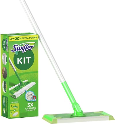 Swiffer Vloerreiniger - 1 Vloerwisser Met 90 Schoon & Fris navul Stofdoekjes - Starterkit