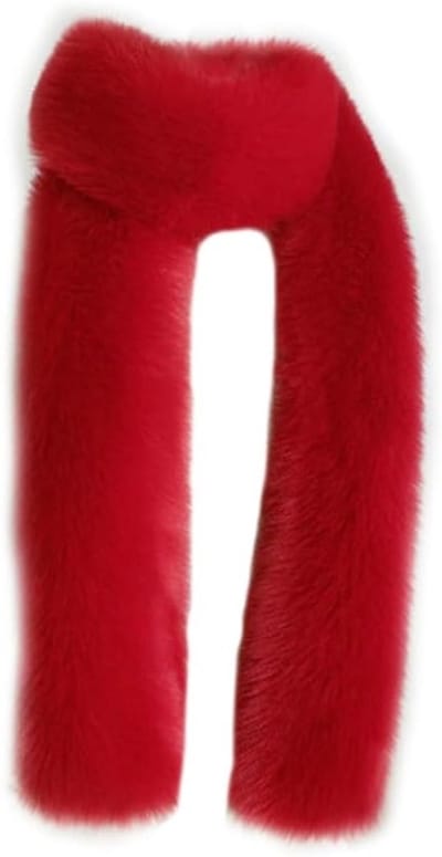 Lange Faux Fur Sjaal voor Dames - 180 cm Winter Sjaal, Bruidsstola, Avondmode Accessoire