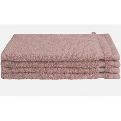 Byrklund Handdoeken set - Bath Basics - 4-delig - 4x 16x21 - 100% katoen - Oud Roze