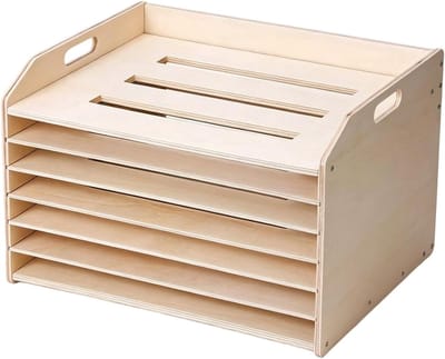 Puzzelhouder - Display plank - Kunstwerk presenteren - Verstelbare sleuven - 7 x 33 x 7 cm - Hout