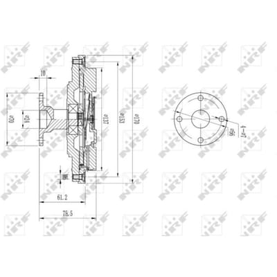 Koppeling, radiatorventilator NRF 49602