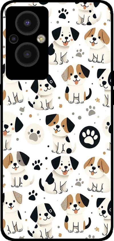 Smartphonica Telefoonhoesje Geschikt voor Oppo Reno8 Lite met honden opdruk - TPU backcover case dog design geschikt voor Oppo Reno8 Lite