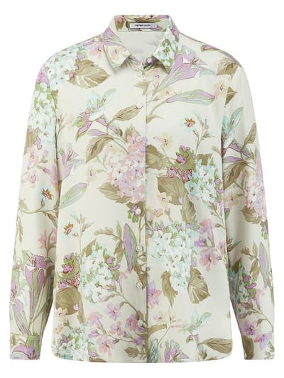 Lange blouse Van Peter Hahn wit