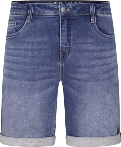 DENIMFY Heren Short Broeken DFAri regular/straight Fit Blauw Volwassenen Jeans shorts heren - Korte spijkerbroek heren
