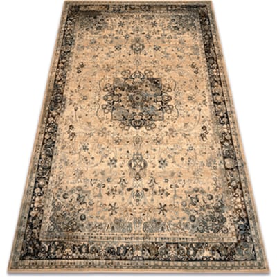 Kleden Rugsx Tapijt POLONIA KORDOBA25 Rozet, frame sepia 300x400 cm