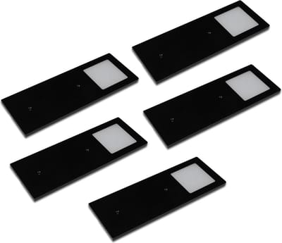 Hera Eco Pad F Ledset Dynamic LED set van 5 spots zwart