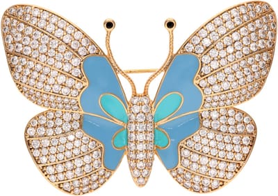 faina Broche met vlindermotief