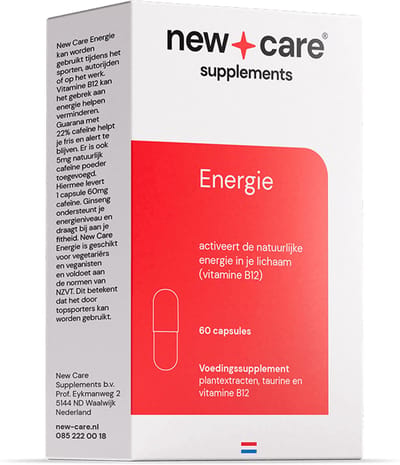 New Care Energie met cafeïne - 60 capsules - NZVT - vegan