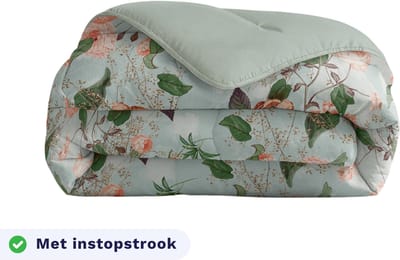 Zelesta Royalbed Happy Flower 200x200 - Dekbed zonder overtrek - met Instopstrook - Wasbaar dekbed met Vaste Overtrek - All year zomerdekbed & winterdekbed