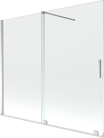 Mexen Velar 2-delige schuifbare douchewand 180 x 150 , transparant, chroom - 896-180-000-01-01