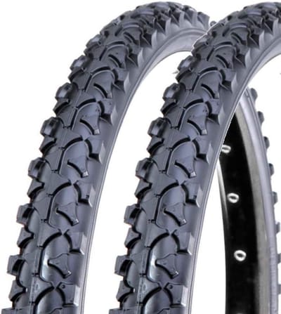 2 x Mountainbike Banden 26 inch - Zwarte Fietsbanden voor Jongens