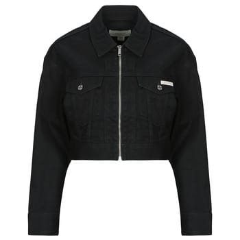 Spijkerjack Calvin Klein Jeans DENIM CROPPED JACKET SOFT BLACK