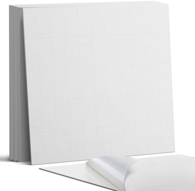 Coloray Wandpanelen Zelfklevend - Lichte rechthoekige tegels Zelfklevende Wandpanelen - 50 cm x 50 cm - Wit Wandpaneel PVC - 5 stuks - Texturen Wandpanelen Zelfklevend - Wandpanelen Keuken - Wandpaneel Badkamer