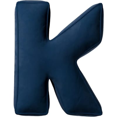 Kussen letter k Yellow Tipi Posh Velvet