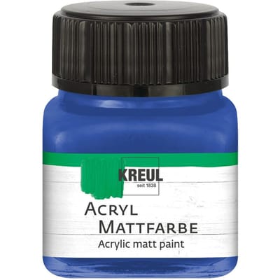 KREUL acryl matte verf, 20 ml - Blauw