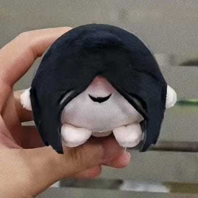 10 Cm Anime Game Homicipher Cosplay Kruip in het Donker Pluche Pop Sleutelhanger Vrouwen Sleutelhouder Mascotte Vakantiecadeau Katoenen Speelgoed gray
