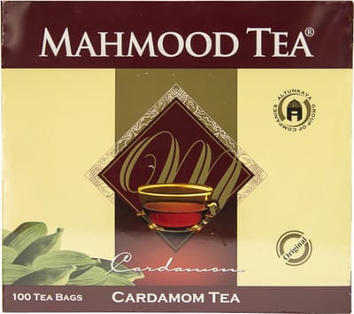 Mahmood Tea Kardemom Thee - 100 Theezakjes - Ceylon Thee - Cardamom Tea - 100 Tea Bags - Finest Ceylon Tea