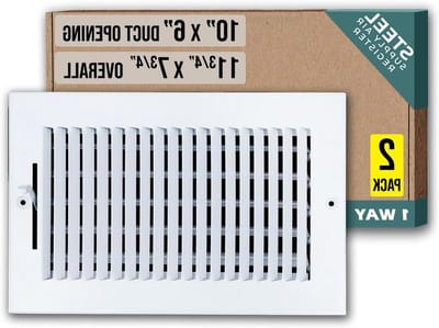 Luchttoevoerrooster - Ventilatie rooster - Luchtstroom Regelen - Eénrichtings Slat - 25x15 cm - Wit