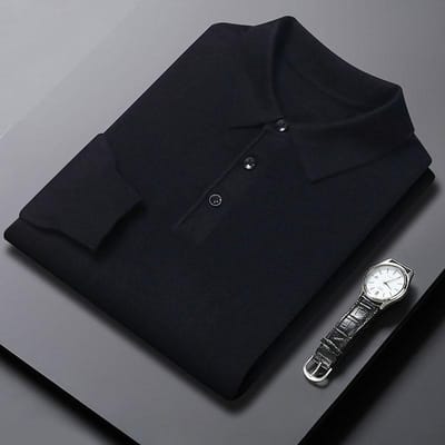 Herfst en Winter Nieuwe Trui Heren Trui Heren Revers Pullover Trui Heren Poloshirt 4XL