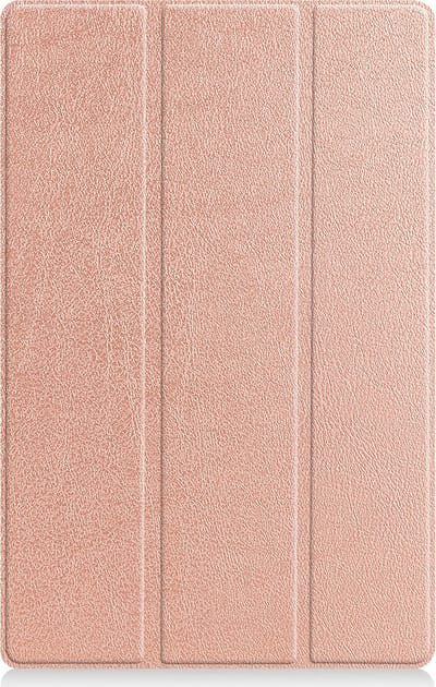 Hoesje - Geschikt voor Lenovo Tab P11 Plus - Dun & Stevig - Trifold Bookcase - Hard Cover - Hardcover Book Case - Tablet Hoes - Rosé goud