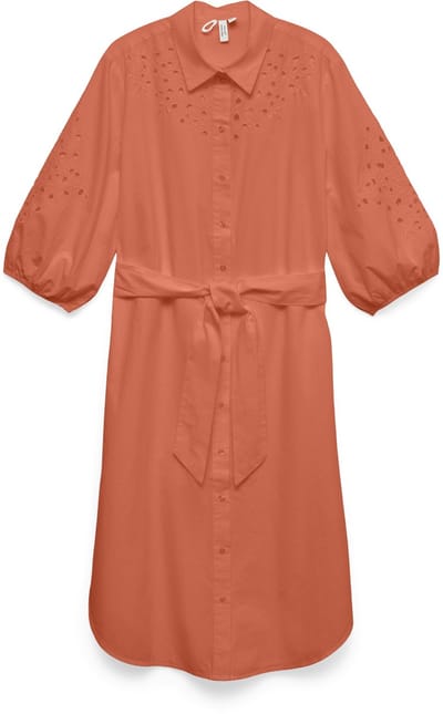 VERO MODA - VMKEIRA 3/4 SHIRT CALF DRESS WVN BTQ BE - Dames - Maxi jurken