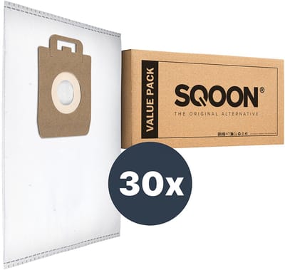SQOON® Stofzuigerzakken geschikt voor Nilfisk Power & Select Series - Gelijk aan model: 128389187 - High Filtration voor optimale stofopname