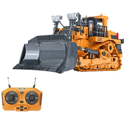 Camion à benne basculante RC 1/24 2.4GHz 9CH, camion de Construction RC, véhicules d'ingénierie, jouets éducatifs pour enfants RC Bulldozer