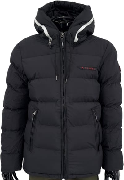 ICON2® Winterjas Heren - Puffer Jas Heren - Met Ritszakken en Binnenzak - Winddicht en Waterafstotend - Zwart - S
