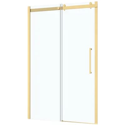 Aurlane - Douche Schuifdeur Rolling 120 X 200cm - Goud Profiel - 8 Mm Helder Glas