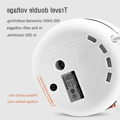 Opvouwbare waterkoker - Reis waterkoker - Snel water koken - Dubbele spanning - 05 liter - Wit