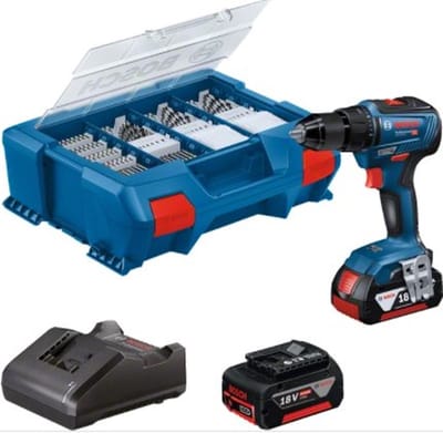 Bosch Professional GSB 18V-55 Accuboormachine - Met 2x 18 V accu (4.0 Ah) en lader - In L-Boxx