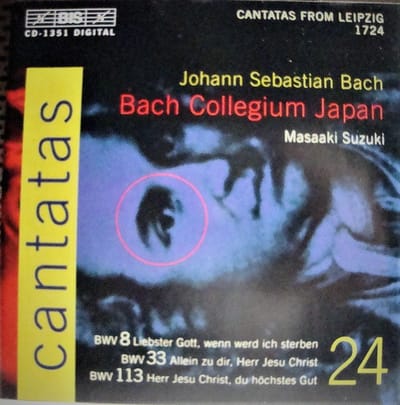 CD JOHANN SEBASTIAN BACH, BACH COLLEGI - Cantates 24 : BWV 8 Liefste God, BISCD1351 BIS 2004 Japan Klassiek Gebruikt