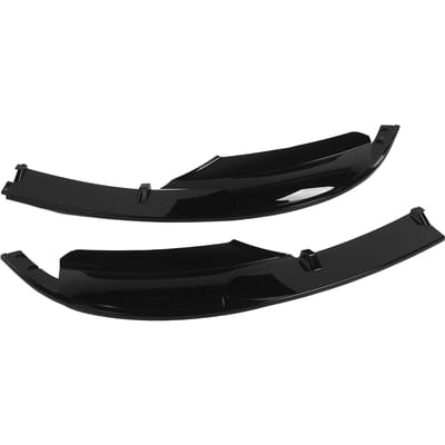 Kit de déflecteur de lèvre de séparateur de pare-chocs avant 2 pièces adapté pour 3 ?Série F30 F35 2012 ?2018Noir brillant black