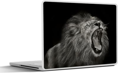 Laptop sticker - 17.3 inch - Leeuw - Wild - Jagen - 40x30cm - Laptopstickers - Laptop skin - Cover