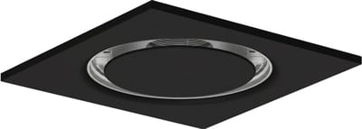 Econox Plafondrooster staal ronde luchtuitlaat voor toe- en afvoer 595x595 mm â€“ 160 mm â€“ RAL 9005