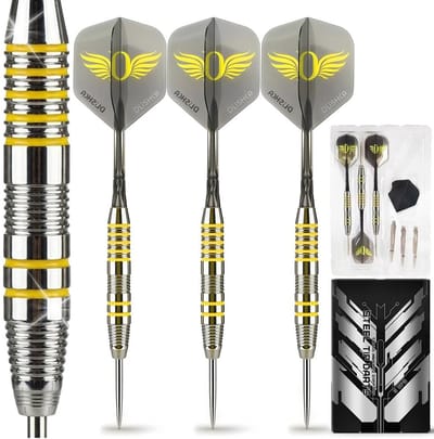 Dailygoods- Dartset Professioneel - Stalen Punt - Geïntegreerde Flights/Shafts - Ergonomisch Design - Precisiegebalanceerd - Duurzaam Materiaal - Darts