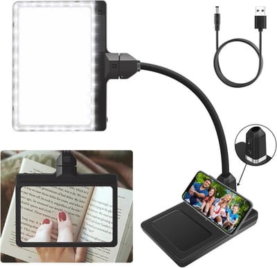 Vergrootglas met verlichting en flexibele zwanenhals voor lezen, schilderen en ambachten