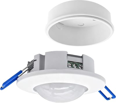Bewegingsmelder Plafond - Aanwezigheidsmelder Inbouw - Automatisch Licht - 360 Graden Detectie - Bereik 6 Meter