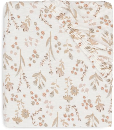 Jollein Baby - Hoeslaken Wieg Jersey 40/50x80/90cm - Babybed - Zacht Katoen - Bloomy